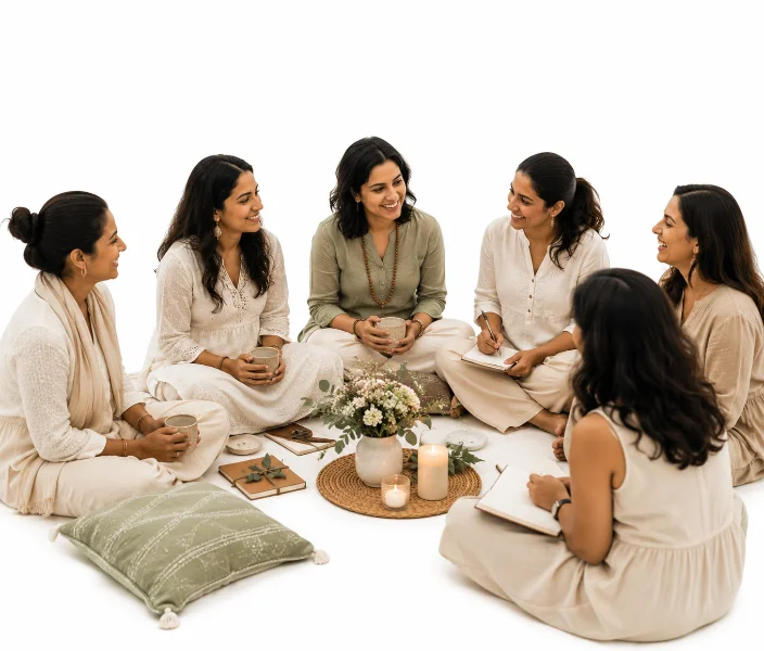 Women's circle gathering